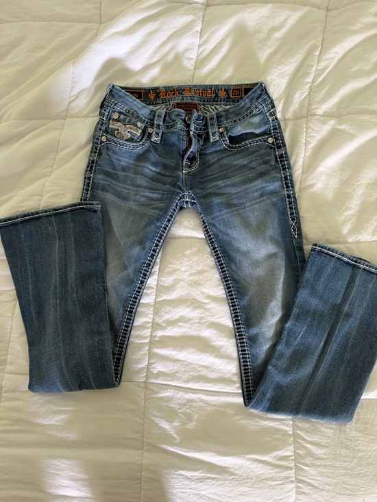 Rock Revival Denim - Rock Revival Women's Faded BlueBetty Boot Cut Jeans size 26